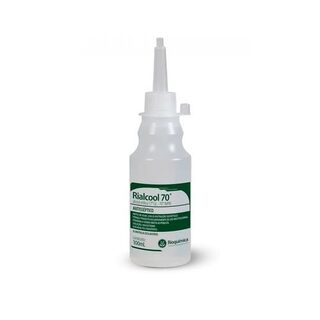 Álcool 70% RioQuímica Rialcool frasco com 100mL de solução de uso dermatológico