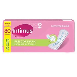 Protetor Diário Intimus Days com perfume, pacote com 80 unidades