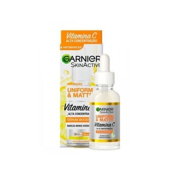 Sérum Booster Facial Garnier Uniform&Matte Vitamina C 30mL