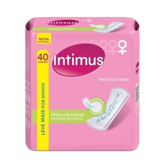Protetor Diário Intimus Days com perfume, pacote com 40 unidades