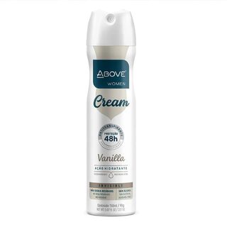 Desodorante Antitranspirante Above Women Cream Vanilla, aerossol com 150mL