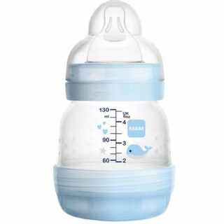 Mamadeira MAM Easy Start 0+ meses, azul, 1 unidade com capacidade de 130mL