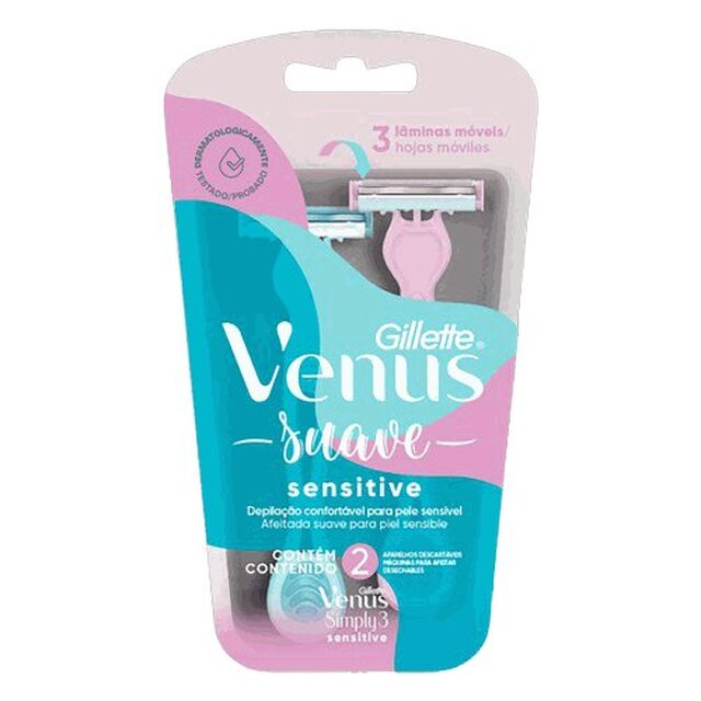Aparelho de Depilação Gillette Venus Sensitive 2 unidades