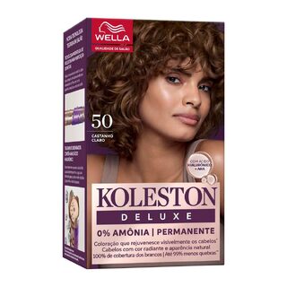 Tinta de Cabelo Permanente Koleston Deluxe - Castanho Claro 50