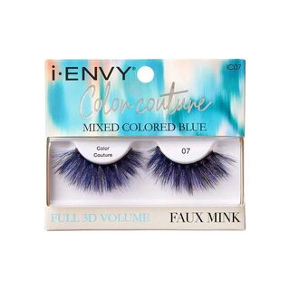 Cílios Postiços Color Couture Faux Mink Azul - Kiss New York, 1 par