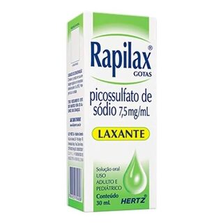Rapilax 7,5mg/mL, caixa com 1 frasco gotejador com 20mL de solução de uso oral
