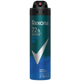 Desodorante Antitranspirante Rexona Men Active Dry aerossol, 1 unidade com 150mL
