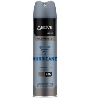 Desodorante Antitranspirante Above Men Elements hurricane, aerossol, 1 unidade com 150mL