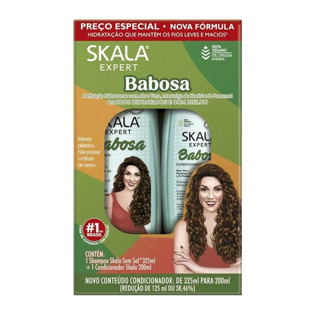 Kit Skala Babosa Shampoo 325mL + Condicionador 200mL