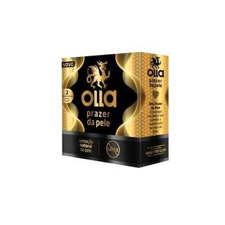 Preservativo Olla Prazer da Pele, caixa com 2 unidades