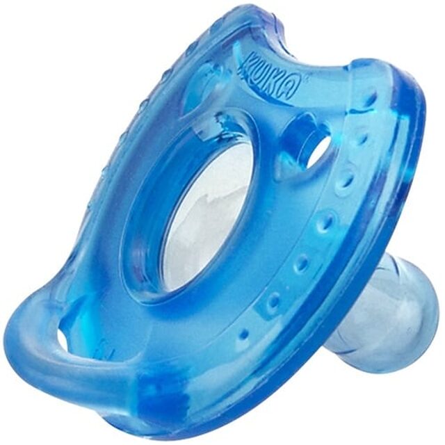 Chupeta de Silicone Kuka Soft Confort 0 a 6 meses, azul com 1 unidade