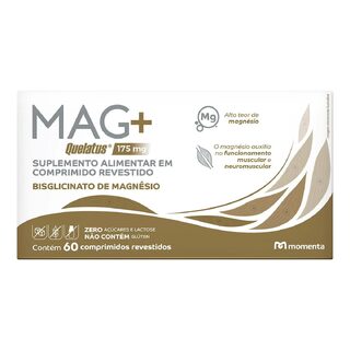 Magnésio Bisglicinato Mag+ Quelatus 175mg, 60 comprimidos