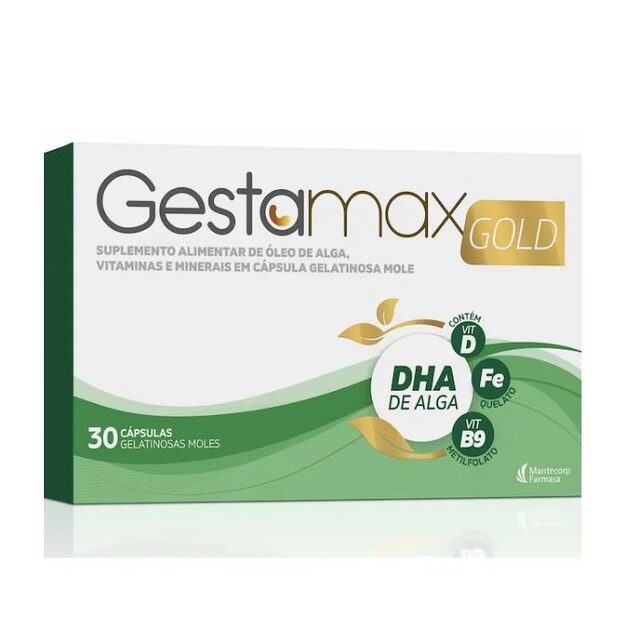 Gestamax Gold, caixa com 30 cápsulas