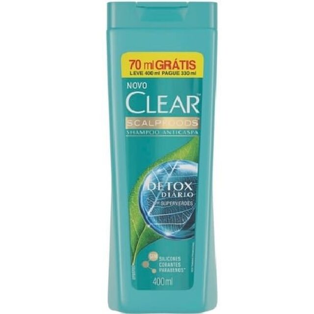 Shampoo Anticaspa Clear Detox Diário 400mL