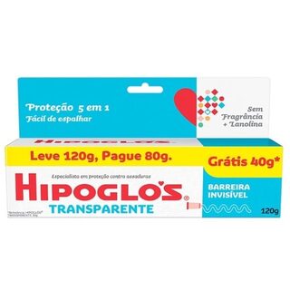 Creme Preventivo Contra Assadura Hipoglós Transparente 120g