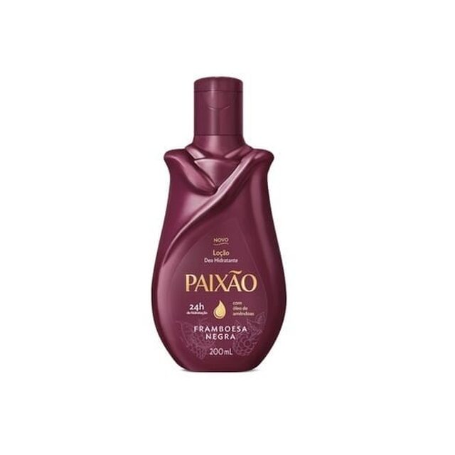 Loção Hidratante Paixão framboesa negra com 200mL