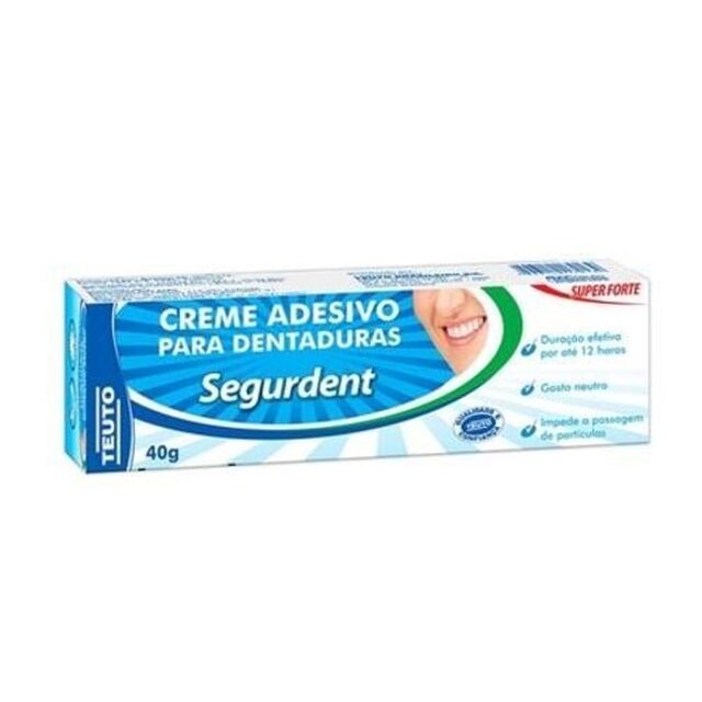 Creme Adesivo para Dentaduras Segurdent super forte com 48g