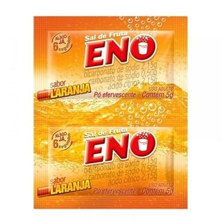 Sal de Frutas Eno 2 envelopes com 5g de pó efervescente de uso oral, laranja