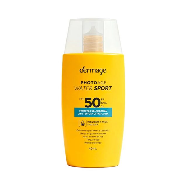 Protetor Solar Facial Dermage Photoage Water Sport FPS 50, 40mL