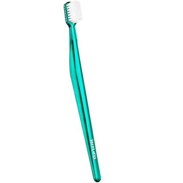 Escova Dental Bitufo Class cabeça pequena, macia, sortida com 1 unidade + grátis, capa protetora