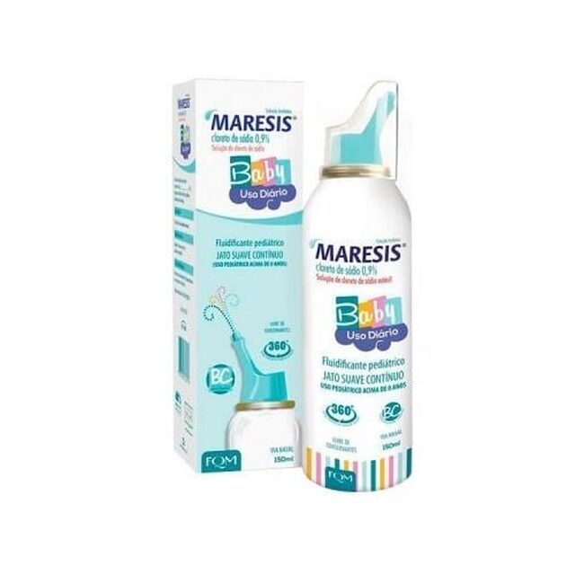 Maresis 9mg/mL, frasco spray com 150mL de solução de uso nasal, baby