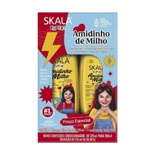 Kit Skala Amidinho de Milho Shampoo 325mL + Condicionador 200mL
