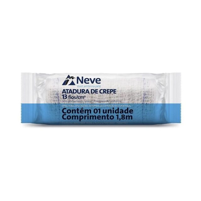 Atadura Crepe Neve 13 Fios 15cm x 1,8m