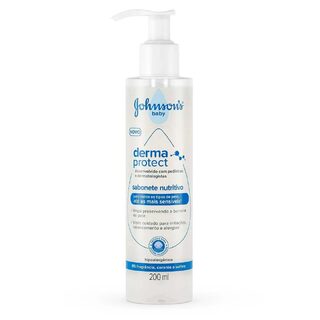Sabonete Líquido Nutritivo Johnson's Baby Derma Protect, 200mL