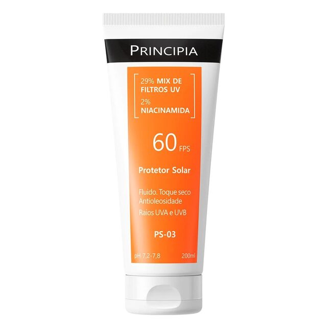 Protetor Solar Principia Skincare PS-03 2% Niacinamida FPS 60 200ml