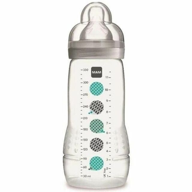 Mamadeira MAM Easy Active 4+ meses, neutra, 1 unidade com capacidade de 330mL