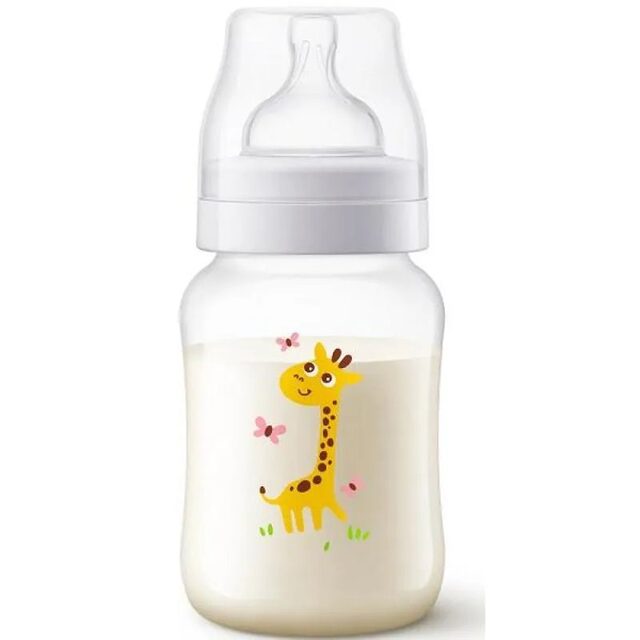 Mamadeira Philips Avent Anti-colic Girafa 250mL, 1+ mês