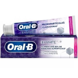Creme Dental Oral-B 3D White Brilliant Fresh, 1 unidade com 70g