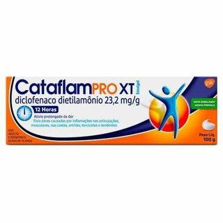 Cataflampro XT Emulgel 23,2mg/g, caixa com 1 tubo com 100g de gel de uso dermatológico