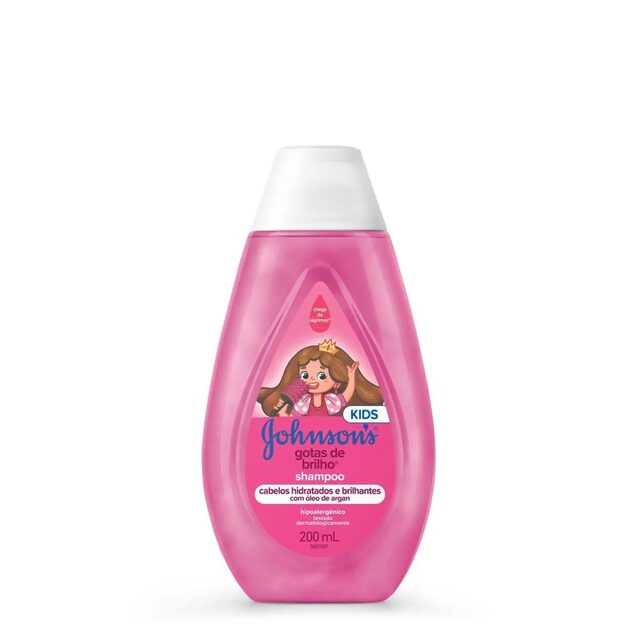 Shampoo Infantil Johnson's Gotas de Brilho 200ml