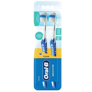 Escova Dental Oral-B Indicator Clean nº 35, macia, sortida com 2 unidades