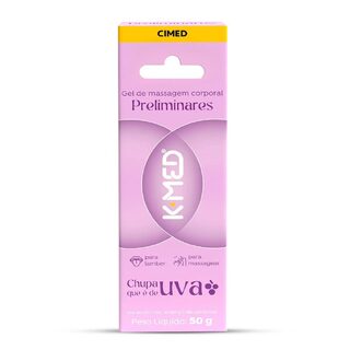 Gel de Massagem Corporal Preliminares K-Med Chupa Que é de Uva 50g