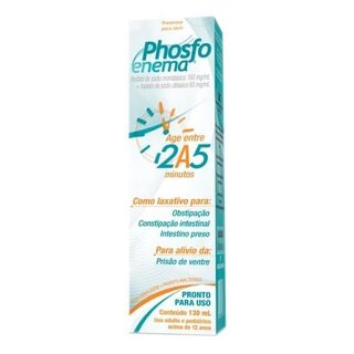 Phosfoenema caixa com 1 frasco com 130mL de solução de uso retal