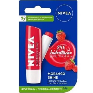 Protetor Labial Nivea Shine morango