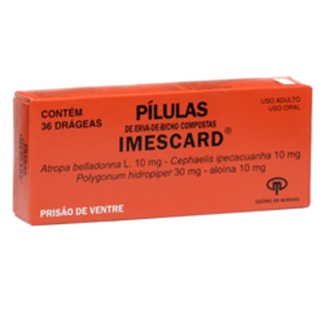 Pílulas Imescard, blíster com 36 drágeas
