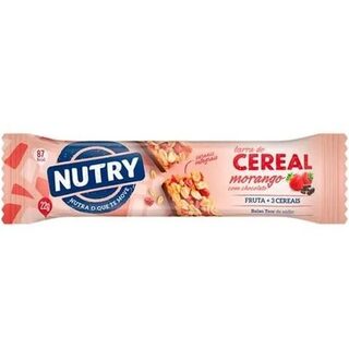 Barra de Cereal Nutry Morango e Chocolate 1 unidade com 22g