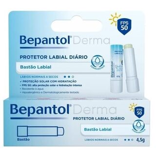Protetor Labial Diário Bepantol Derma FPS 50 com 4,5g