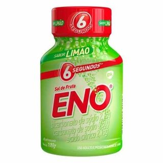 Sal de Frutas Eno frasco com 100g de pó efervescente de uso oral, limão