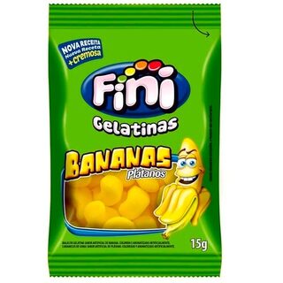 Bala Fini Bananas, 1 unidade com 15g