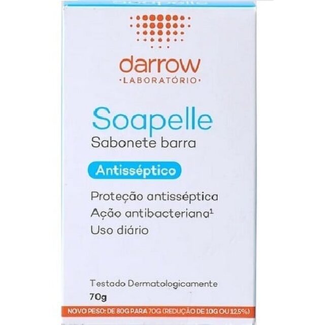 Sabonete Antisséptico Darrow Soapelle barra com 70g