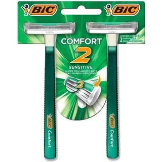 Aparelho para Barbear Bic Comfort 2 - pele sensível com 2 unidades