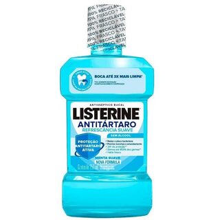 Antisséptico Bucal Listerine Tartar Control Zero Álcool, menta suave com 250mL