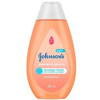 Sabonete Glicerinado Johnson's Baby da Cabeça aos Pés líquido, frasco, 1 unidade com 200mL