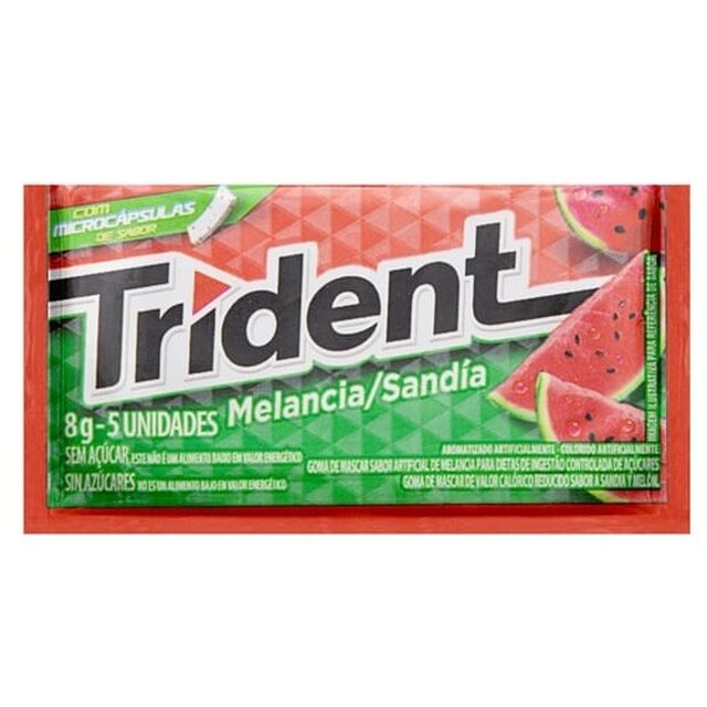 Goma de Mascar Trident Melancia 1 unidade com 8g