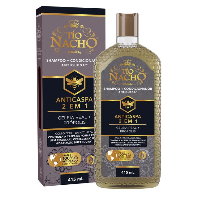 Shampoo Anticaspa Tío Nacho 2 em 1 415mL