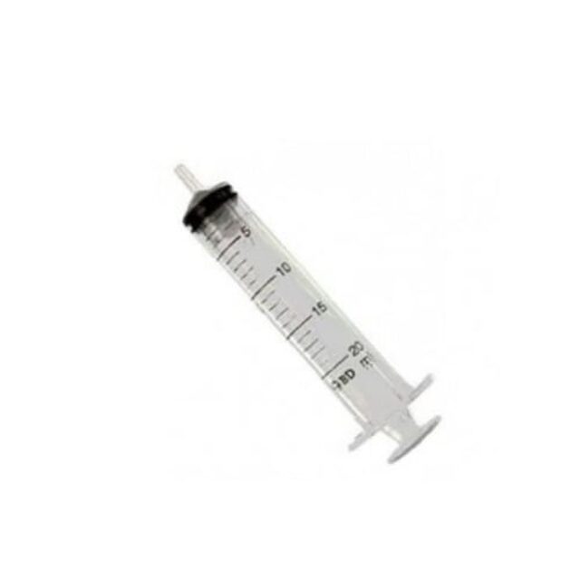 Seringa BD Plastipak sem agulha, 1 unidade com capacidade de 20mL